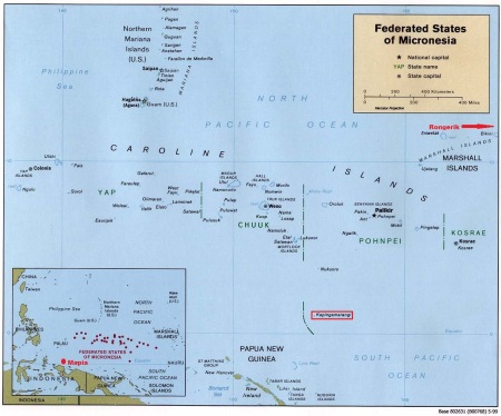 Micronesia Española Mapa